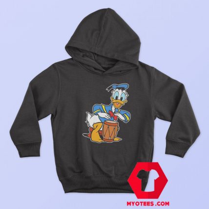 Disney Donald Duck Playing Drum Cartoon Hoodie