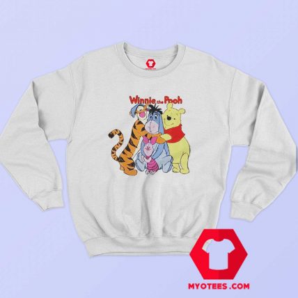 Disney Hug Winnie The Pooh Group Shot Sweatshirt