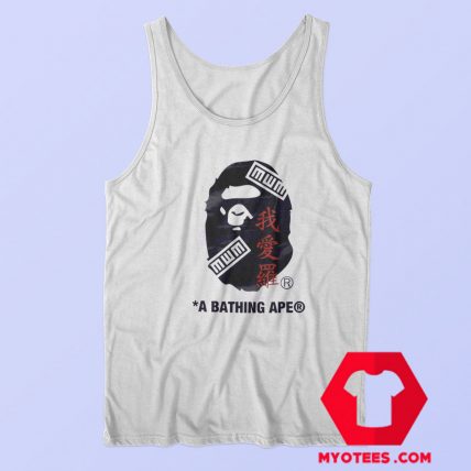 Funny Bape x Naruto Ape Head Unisex Tank Top