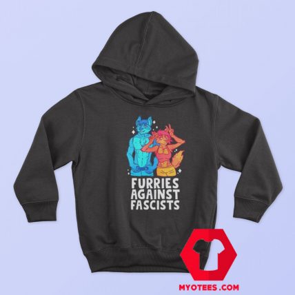 Furries Against Fascists Cartoon Unisex Hoodie