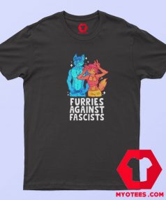 Furries Against Fascists Cartoon Unisex T shirt