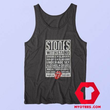 Rolling Stones Withstand Black Vintage Tank Top