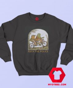 Frog and Toad Fuck the Police Funny Unisex Sweatshirt