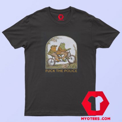 Frog and Toad Fuck the Police Funny Unisex T shirt