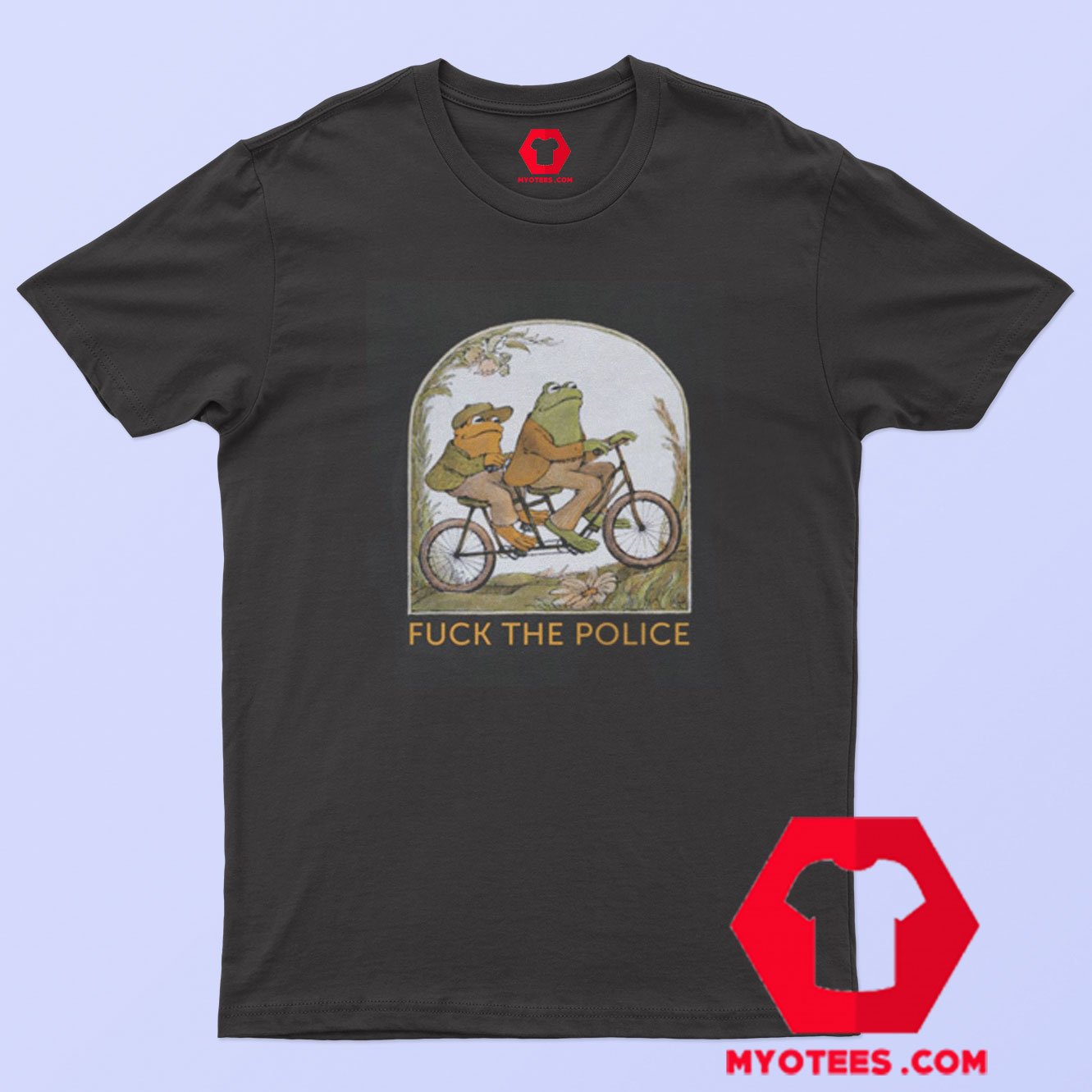 Frog And Toad Fuck The Police Funny Unisex T Shirt 2377