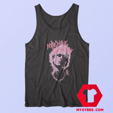 Machine Gun Kelly Pink Portrait Boyfriend Tank Top