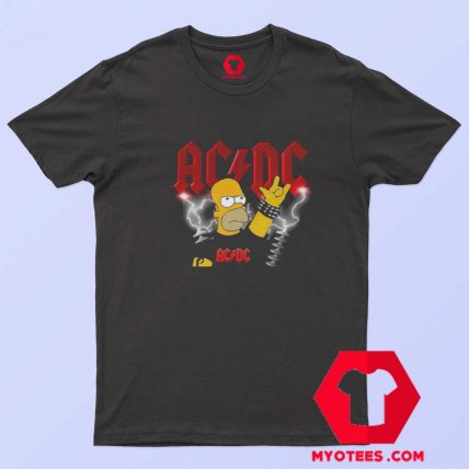 ACDC Homer Simpson The Simpsons Parody T shirt