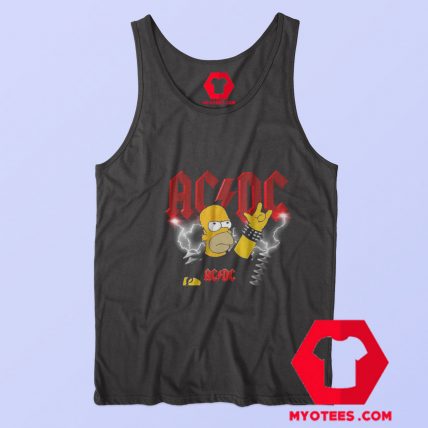 ACDC Homer Simpson The Simpsons Parody Tank Top