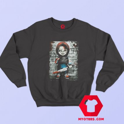 Chucky Childs Play Doll Toy Mugshot Unisex Sweatshirt