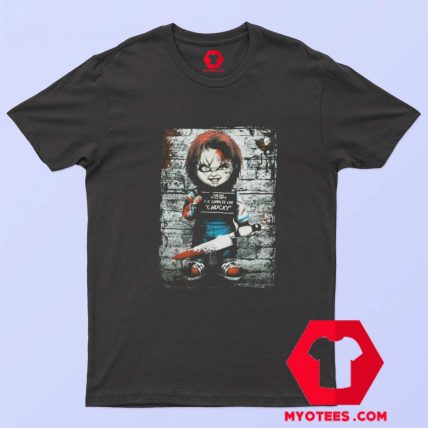 Chucky Childs Play Doll Toy Mugshot Unisex T shirt