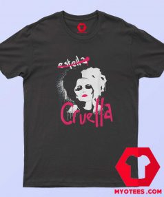 Disney Cruella Estella Punk Rock Spray Paint T shirt