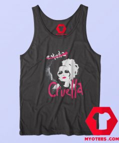 Disney Cruella Estella Punk Rock Spray Paint Tank Top