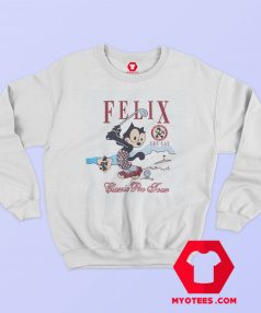 Felix The Cat Classic Pro Tour Golf Funny Sweatshirt