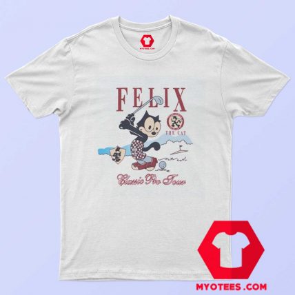 Felix The Cat Classic Pro Tour Golf Funny T shirt