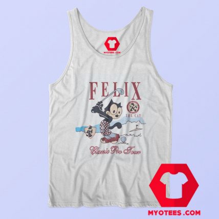 Felix The Cat Classic Pro Tour Golf Funny Tank Top