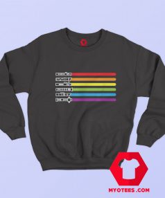 Funny Gay Saber Rainbow LGBT Pride Sweatshirt