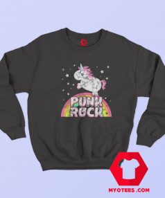 Funny Ironic Cool Unicorn Punk Rock Music Sweatshirt