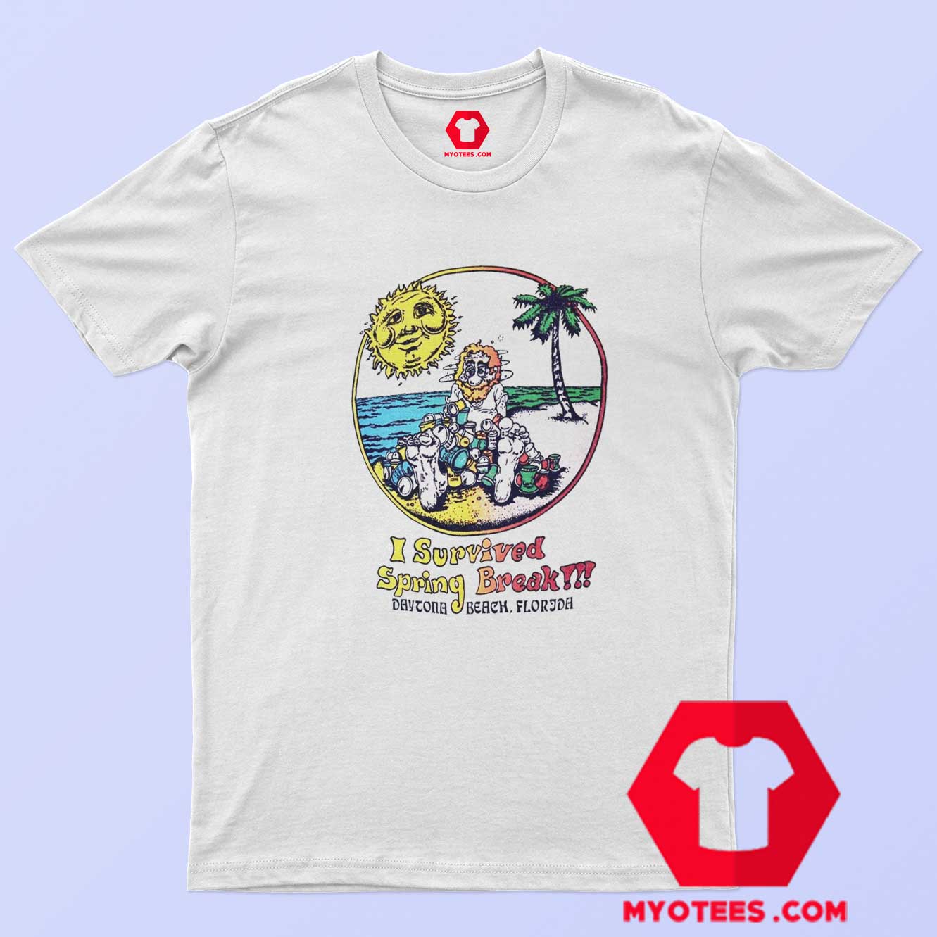 I Survived Spring Break Daytona Beach Hawaiian T-Shirt | myotees.com