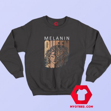 Natural Afro Melanin Queen American Strong Sweatshirt