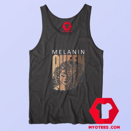 Natural Afro Melanin Queen American Strong Tank Top