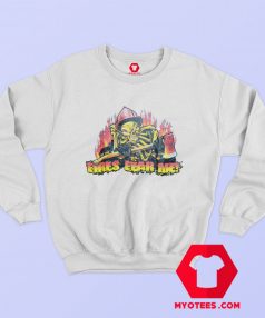 Skeleton Fire Fighter Graphic Unisex Sweatshirt