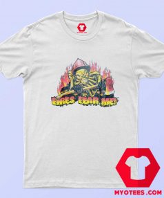 Skeleton Fire Fighter Graphic Unisex T shirt