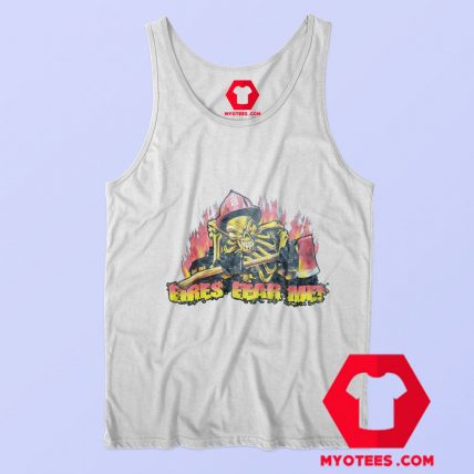 Skeleton Fire Fighter Graphic Unisex Tank Top