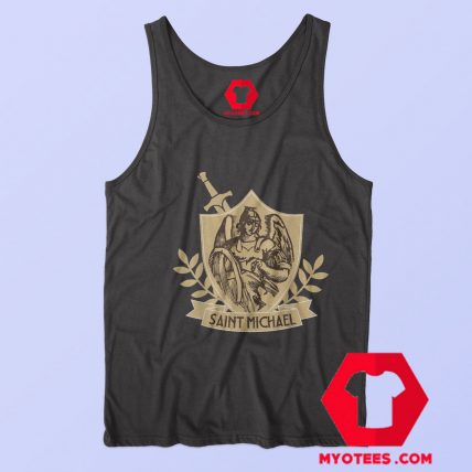 St Saint Michael Archangel Shield Warrior Tank Top