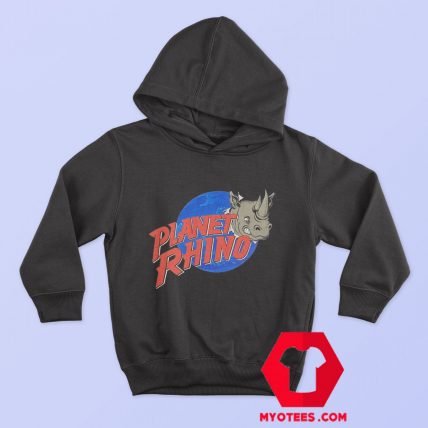 Vintage Planet Rhino Parody Hollywood Hoodie