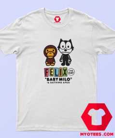 A Bathing Ape x Felix The Cat Funny T shirt