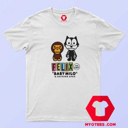 A Bathing Ape x Felix The Cat Funny T shirt