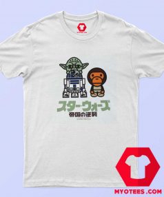 Cheap Bape x Star Wars Baby Milo Yoda T shirt