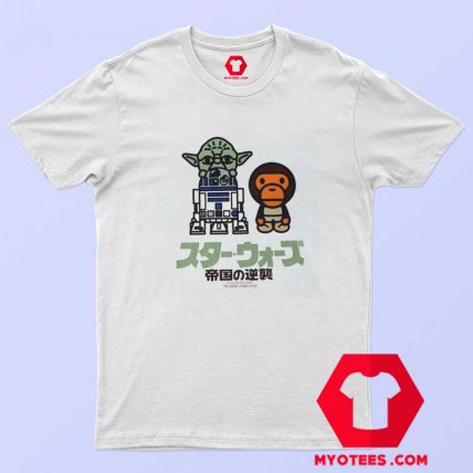 Cheap Bape x Star Wars Baby Milo Yoda T shirt