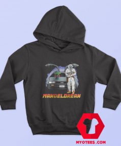 DeLorean Mando The Mandalorian Parody Hoodie