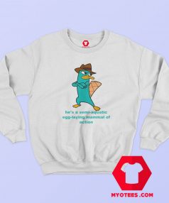 Disney Phineas And Ferb Cartoon Perry Platypus Sweatshirt