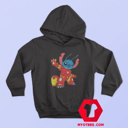 Funny Disney Iron Man x Stitch Unisex Hoodie