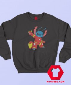 Funny Disney Iron Man x Stitch Unisex Sweatshirt