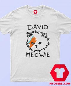 Funny Parody David Meowie Unisex T shirt