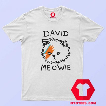 Funny Parody David Meowie Unisex T shirt