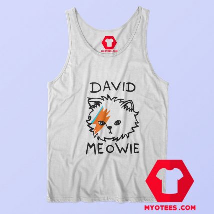 Funny Parody David Meowie Unisex Tank Top