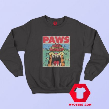 Funny Parody Garfield Paws Jaws Parody Sweatshirt