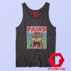 Funny Parody Garfield Paws Jaws Parody Tank Top