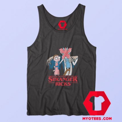 Funny Rick and Morty x Stranger Things Unisex Tank Top