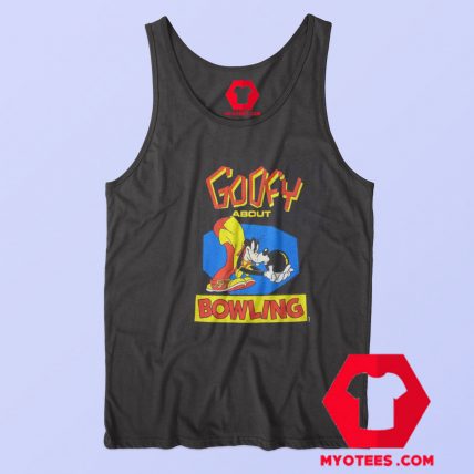 Goofy About Bowling Disney Vintage Unisex Tank Top