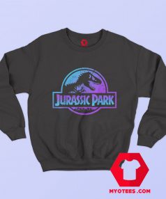 Jurassic Park Blue Purple Fossil LogoHoodie Sweatshirt