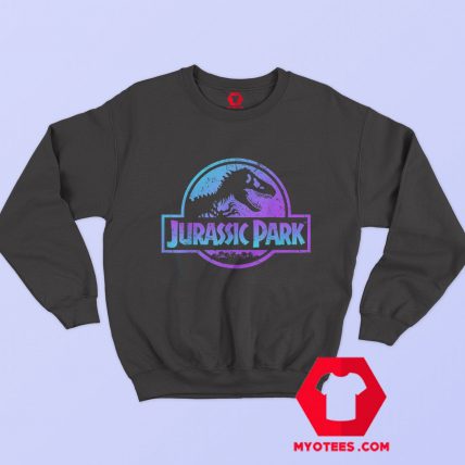 Jurassic Park Blue Purple Fossil LogoHoodie Sweatshirt