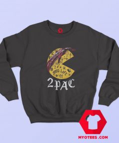 Mashup Tupac Pac Man Hip Hop Graphic Sweatshirt