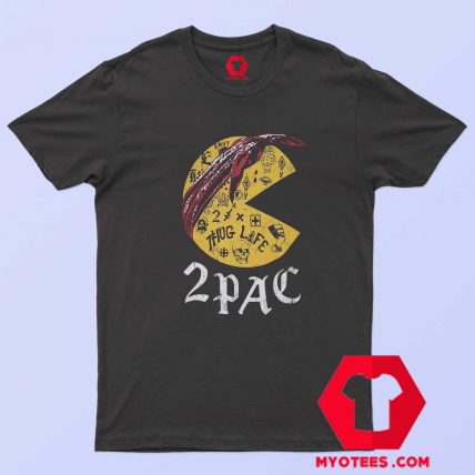 Mashup Tupac Pac Man Hip Hop Graphic T shirt