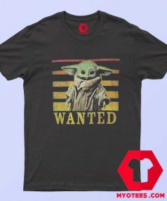 Star Wars Mandalorian Baby Yoda Wanted T shirt