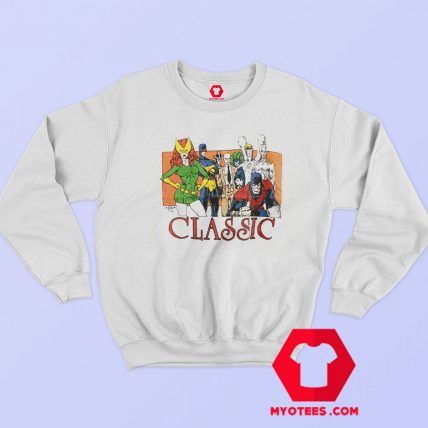 Vintage 80s Classic Marvel Heroes Comics Sweatshirt